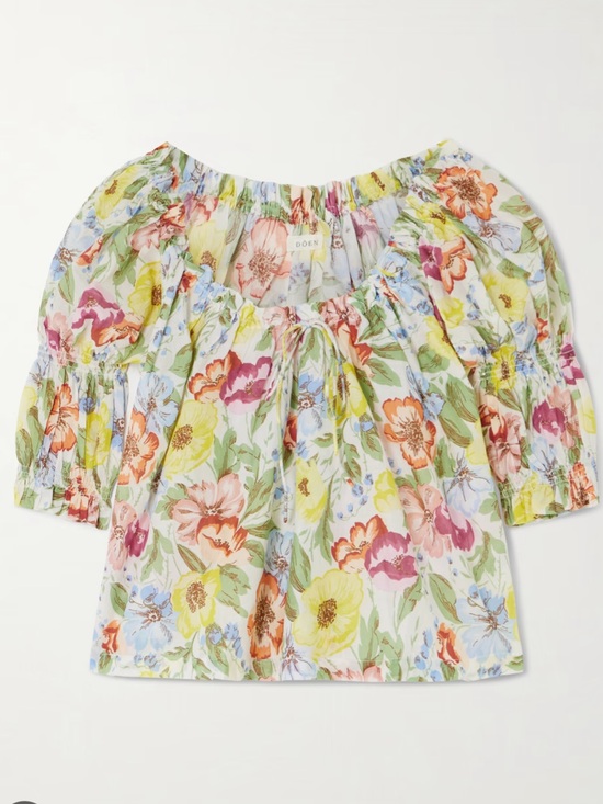 Doen Tops - DOEN - Inez Floral top - size XS